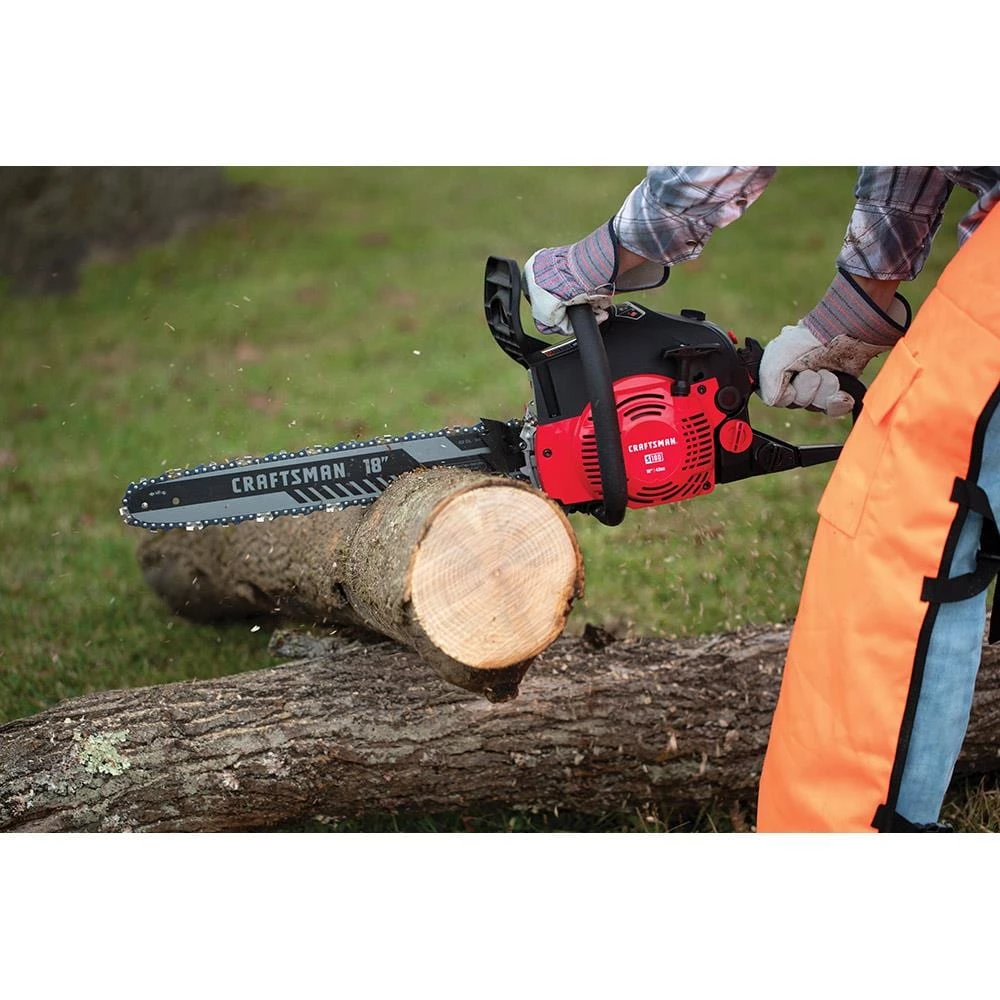 CRAFTSMAN Chainsaws & Pole Saws S180 18-in 42-cc 2-Cycle Gas Chainsaw 9 CRAFTSMAN Chainsaws & Pole Saws S180 18-in 42-cc 2-Cycle Gas Chainsaw - Image 9