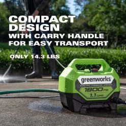 Greenworks Pressure Washers 1800-PSI 1.1-GPM Cold Water Electric Pressure Washer -Outdoor Tools & Equipment Fashion Store 16020831