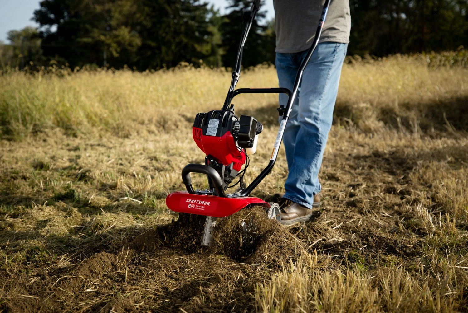 CRAFTSMAN Tillers & Cultivators C410 30-cc 4-cycle 12-in Forward-rotating Gas Cultivator 7 CRAFTSMAN Tillers & Cultivators C410 30-cc 4-cycle 12-in Forward-rotating Gas Cultivator - Image 7