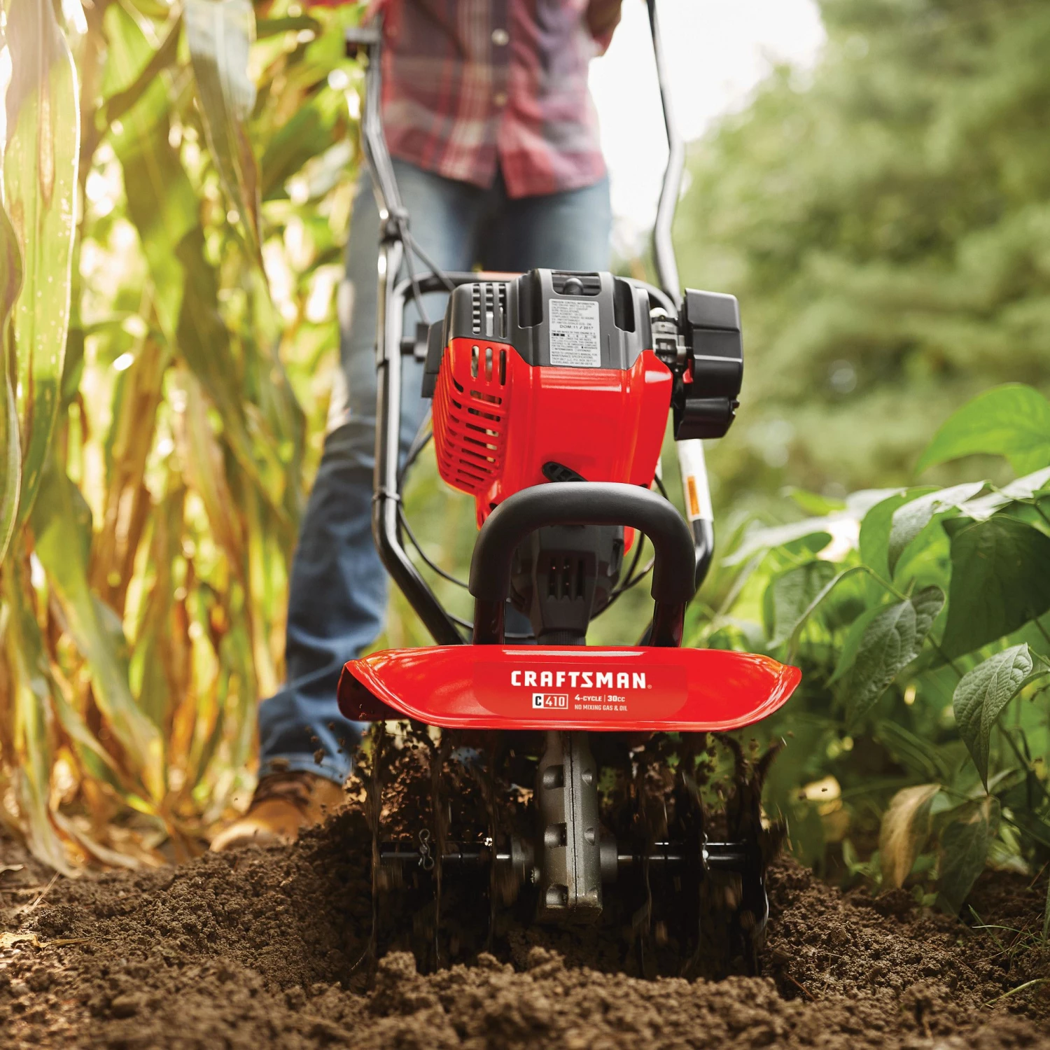 CRAFTSMAN Tillers & Cultivators C410 30-cc 4-cycle 12-in Forward-rotating Gas Cultivator 6 CRAFTSMAN Tillers & Cultivators C410 30-cc 4-cycle 12-in Forward-rotating Gas Cultivator - Image 6