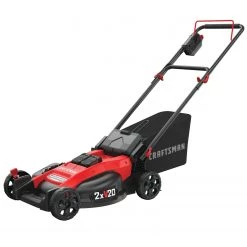 CRAFTSMAN Lawn Mowers 2x20V 20-Volt Max Brushless 20-in Push Cordless Electric Lawn Mower 5 Ah (Battery and Charger Included)