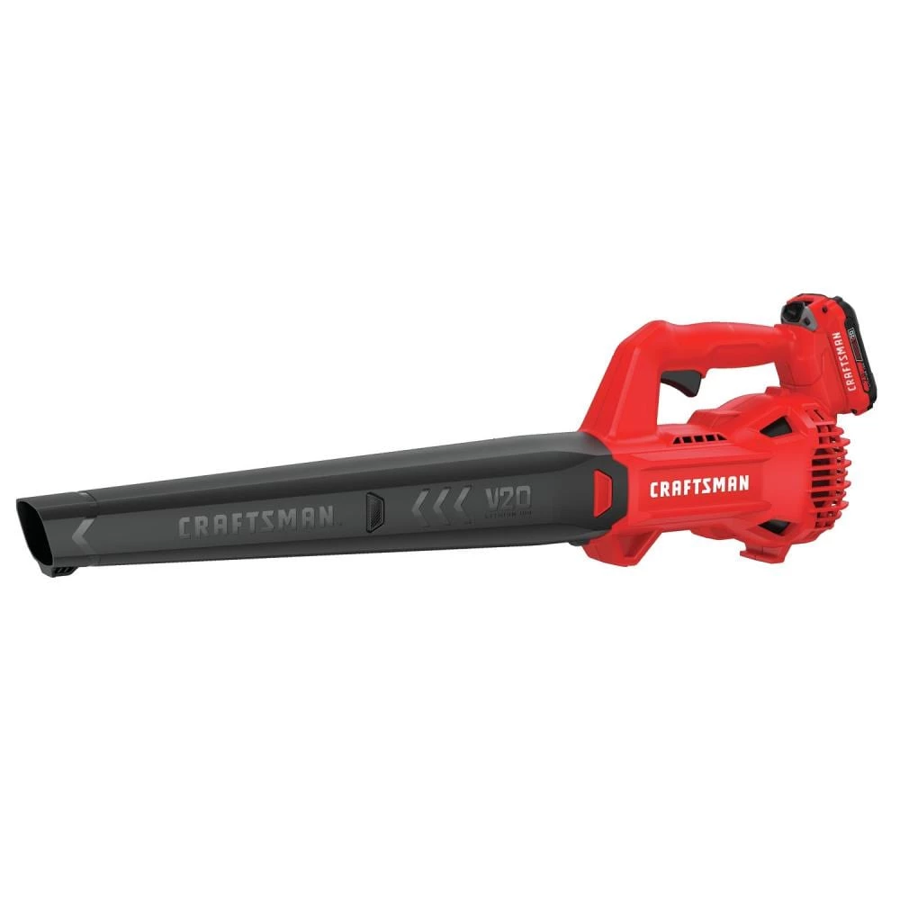 CRAFTSMAN Leaf Blowers 20-volt Max 200-CFM Handheld Cordless Electric Leaf Blower 2 Ah (Battery & Charger Included) 1 CRAFTSMAN Leaf Blowers 20-volt Max 200-CFM Handheld Cordless Electric Leaf Blower 2 Ah (Battery & Charger Included)