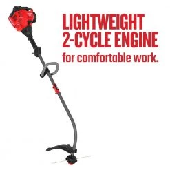 CRAFTSMAN Trimmers & Edgers WC2200 25-cc 2-Cycle 17-in Curved Shaft Gas String Trimmer with Attachment Capable and Edger Capable