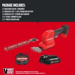 CRAFTSMAN Trimmers & Edgers 20-Volt Max 8-in Dual Cordless Electric Hedge Trimmer 1.5 Ah (Battery & Charger Included) 19 CRAFTSMAN Trimmers & Edgers 20-Volt Max 8-in Dual Cordless Electric Hedge Trimmer 1.5 Ah (Battery & Charger Included) -Outdoor Tools & Equipment Fashion Store 17851972