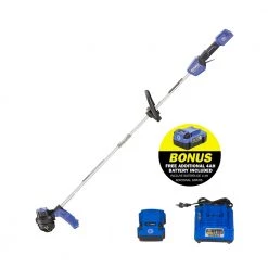 Kobalt Trimmers & Edgers 24-Volt 12-in Straight Cordless String Trimmer (Battery Included)