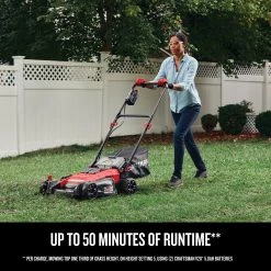 CRAFTSMAN Lawn Mowers 2x20V 20-Volt Max Brushless 20-in Push Cordless Electric Lawn Mower 5 Ah (Battery and Charger Included) -Outdoor Tools & Equipment Fashion Store 40885464