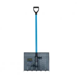 Shark Snow Shovel Lawn & Garden Hand Tools 18-in Poly Snow Shovel with 43-in Steel Handle
