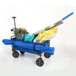 Lowe's Wheelbarrows & Yard Carts 4-cu ft Steel Folding Yard Cart -Outdoor Tools & Equipment Fashion Store 42071736