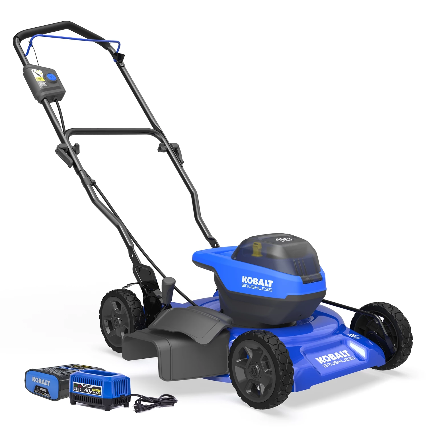 Kobalt Lawn Mowers 40-Volt Max Brushless 19-in Push Cordless Electric Lawn Mower 4 Ah (Battery and Charger Included) 3 Kobalt Lawn Mowers 40-Volt Max Brushless 19-in Push Cordless Electric Lawn Mower 4 Ah (Battery and Charger Included) - Image 3