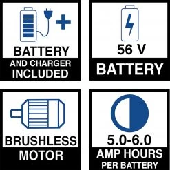 EGO Leaf Blowers POWER+ 56-volt 650-CFM Brushless Handheld Cordless Electric Leaf Blower 5 Ah (Battery & Charger Included) -Outdoor Tools & Equipment Fashion Store 42426777 scaled