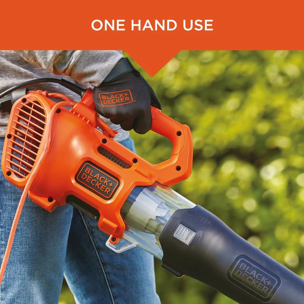 BLACK+DECKER Leaf Blowers 9-Amp 450-CFM 140-MPH Corded Electric Leaf Blower 16 BLACK+DECKER Leaf Blowers 9-Amp 450-CFM 140-MPH Corded Electric Leaf Blower - Image 16