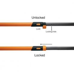 Fiskars Chainsaws & Pole Saws Power-Lever 14-ft Fiberglass Pole Pruner -Outdoor Tools & Equipment Fashion Store 42467491