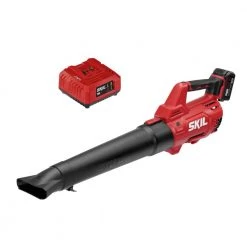 SKIL Leaf Blowers PWR CORE 20-volt 400-CFM Brushless Handheld Cordless Electric Leaf Blower 4 Ah (Battery & Charger Included)