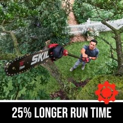SKIL Chainsaws & Pole Saws PWR CORE 40 40-Volt 10-in Cordless Electric Pole Saw 2.5 Ah (Battery and Charger Included) 13 SKIL Chainsaws & Pole Saws PWR CORE 40 40-Volt 10-in Cordless Electric Pole Saw 2.5 Ah (Battery and Charger Included) -Outdoor Tools & Equipment Fashion Store 42610760