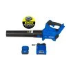 Kobalt Leaf Blowers 24-volt 500-CFM Brushless Handheld Cordless Electric Leaf Blower 4 Ah (Battery & Charger Included)