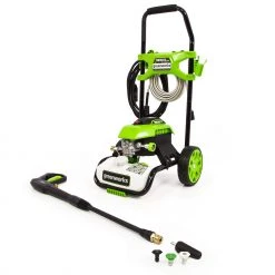 Greenworks Pressure Washers 1800 PSI 1.1-Gallon Cold Water Electric Pressure Washer 16 Greenworks Pressure Washers 1800 PSI 1.1-Gallon Cold Water Electric Pressure Washer -Outdoor Tools & Equipment Fashion Store 42708326