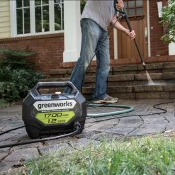Greenworks Pressure Washers 1700-PSI 1.2-GPM Cold Water Electric Pressure Washer -Outdoor Tools & Equipment Fashion Store 42708343