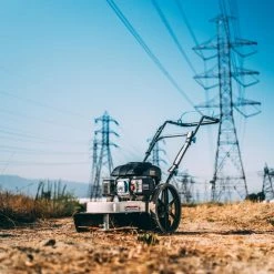 Pulsar Products Trimmers & Edgers Pulsar 22” Cutting Swath Gas-Powered Walk Behind String Trimmer with Adjustable Height Settings -Outdoor Tools & Equipment Fashion Store 43523528