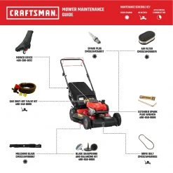 CRAFTSMAN Lawn Mowers M220 150-cc 21-in Gas Push Lawn Mower Briggs & Stratton Engine -Outdoor Tools & Equipment Fashion Store 43573750