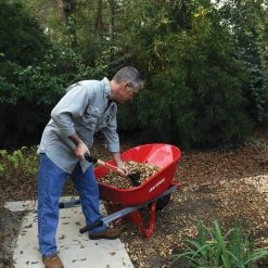 CRAFTSMAN Wheelbarrows & Yard Carts 6 Cubic Ft Steel Tray Wheelbarrow, Steel Handles -Outdoor Tools & Equipment Fashion Store 44011041 scaled