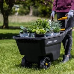 Gorilla Carts Wheelbarrows & Yard Carts 5-cu ft Plastic Yard Cart -Outdoor Tools & Equipment Fashion Store 44042426 scaled