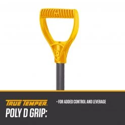 True Temper Lawn & Garden Hand Tools 24-in Poly Snow Shovel with 36-in Steel Handle -Outdoor Tools & Equipment Fashion Store 46301998